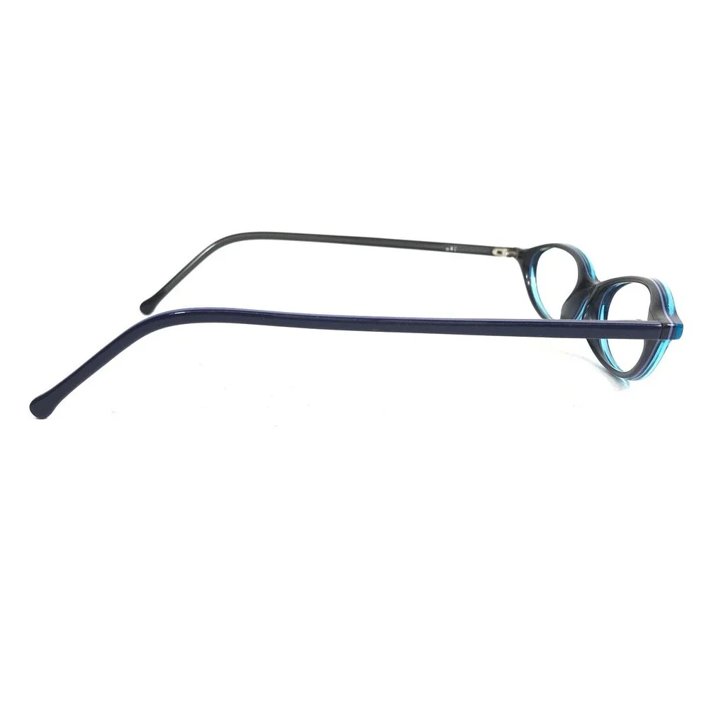 OGI Eyeglasses Frames MOD.A7051 COL.167 Blue Round Full Rim 45-18-140